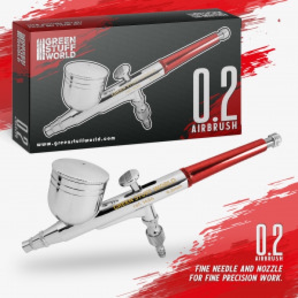 Double action Airbrush mit 0.2 mm Bedüsung